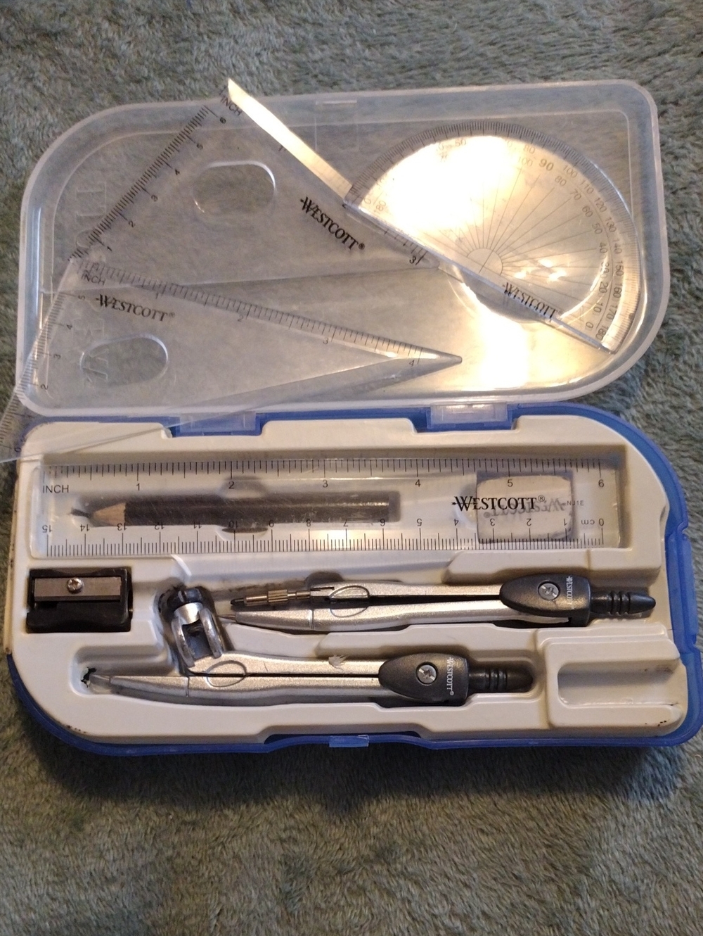 Westcott Geometry Compass and Ruler Set